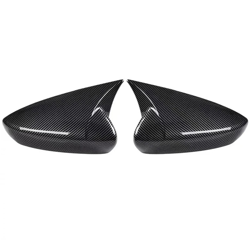 For Mazda 3 Axela 2019 2020 2021 2022 2023 Car Rearview Side Mirror Cover Wing Cap Exterior Door Case Trim Carbon Fiber Look Quake