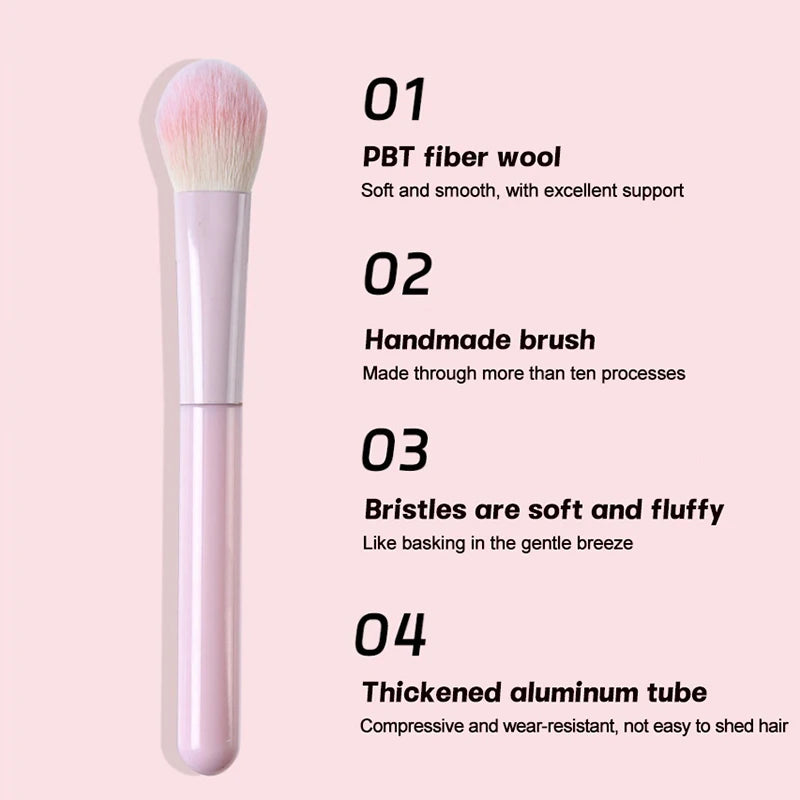1/8 PCS Makeup Brush Soft Bristles Fish Tail Foundation Brush Eyeshadow Eyeliner Contour Brush Kit Make Up Tools With Bag Quake