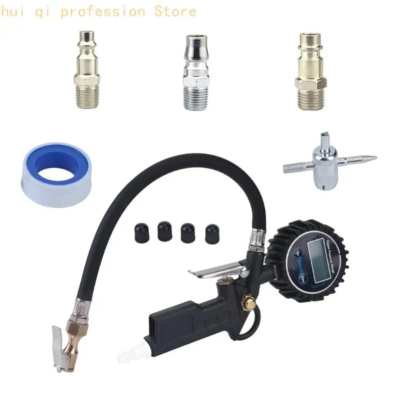 Handheld Air Inflator with Lighted Screen for Tire Filling Tasks H8WE Quake