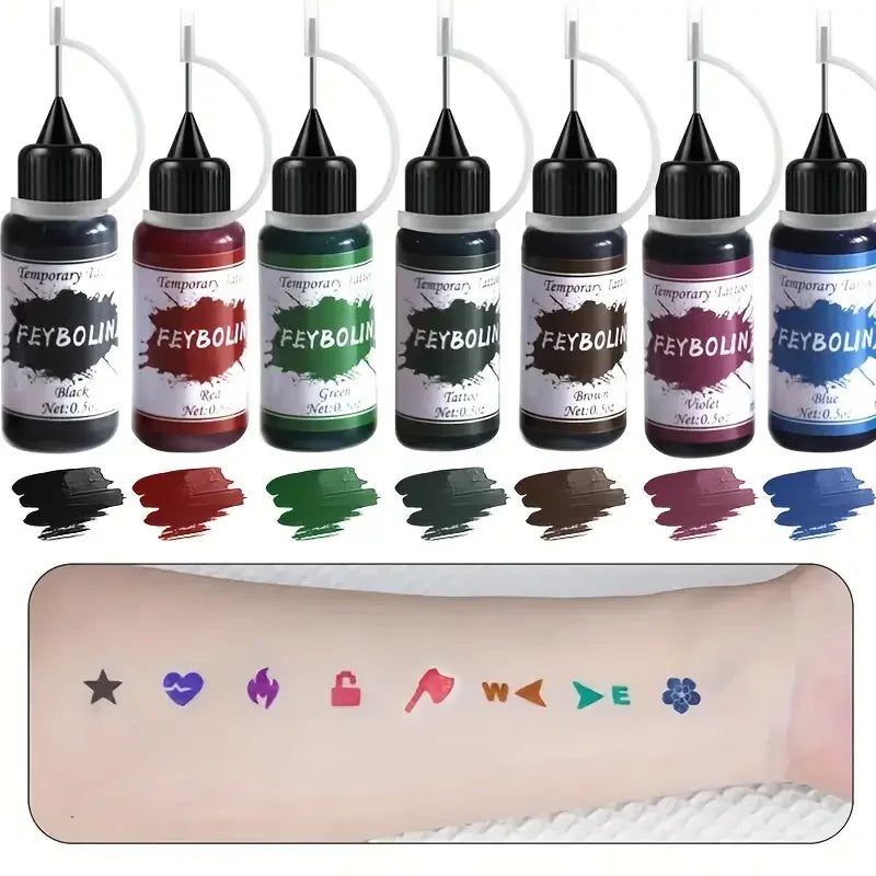 Colored Tattoo Juice Cream Tattoo Cream Juice-Temporary Body Art Painting Cream for Longlasting and Vibrant DIY Painless Tattoos Quake