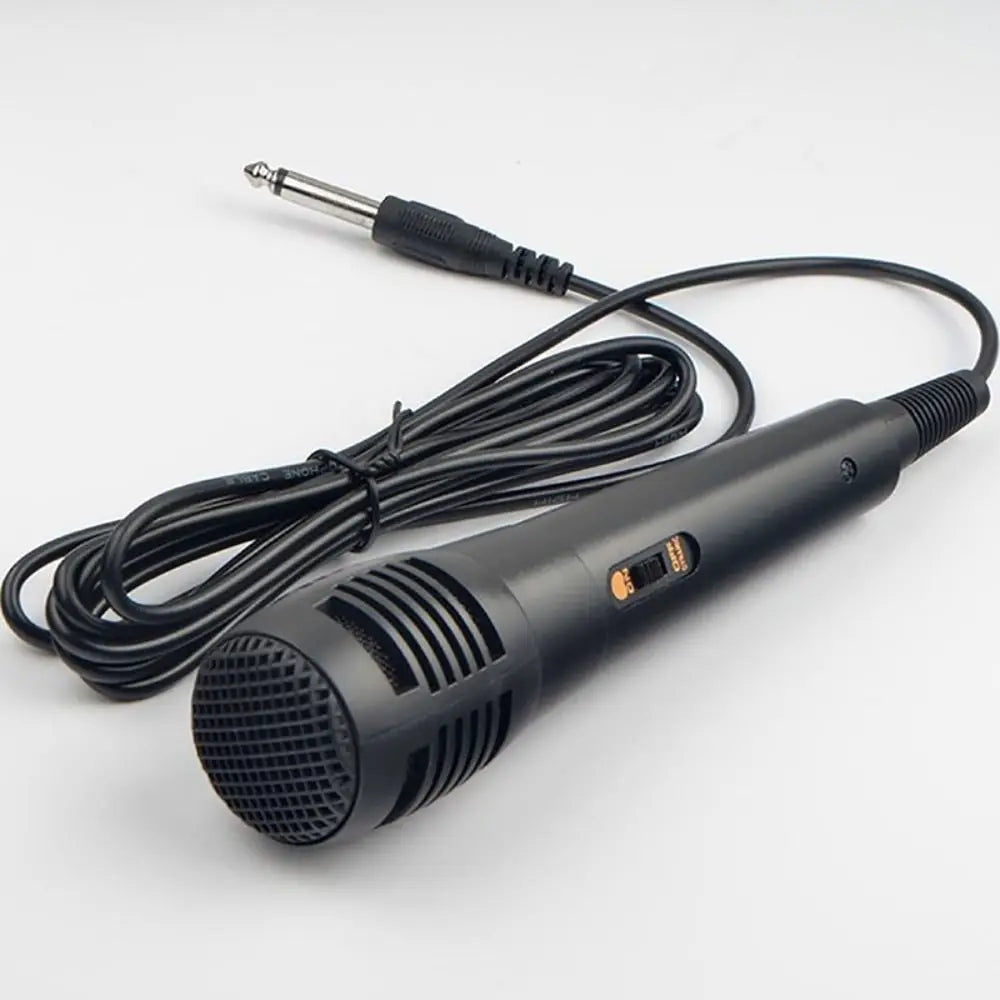 New Professional Dynamic Microphone Integrated Wired Vocal Mic Black Portable Karaoke Recording Quake