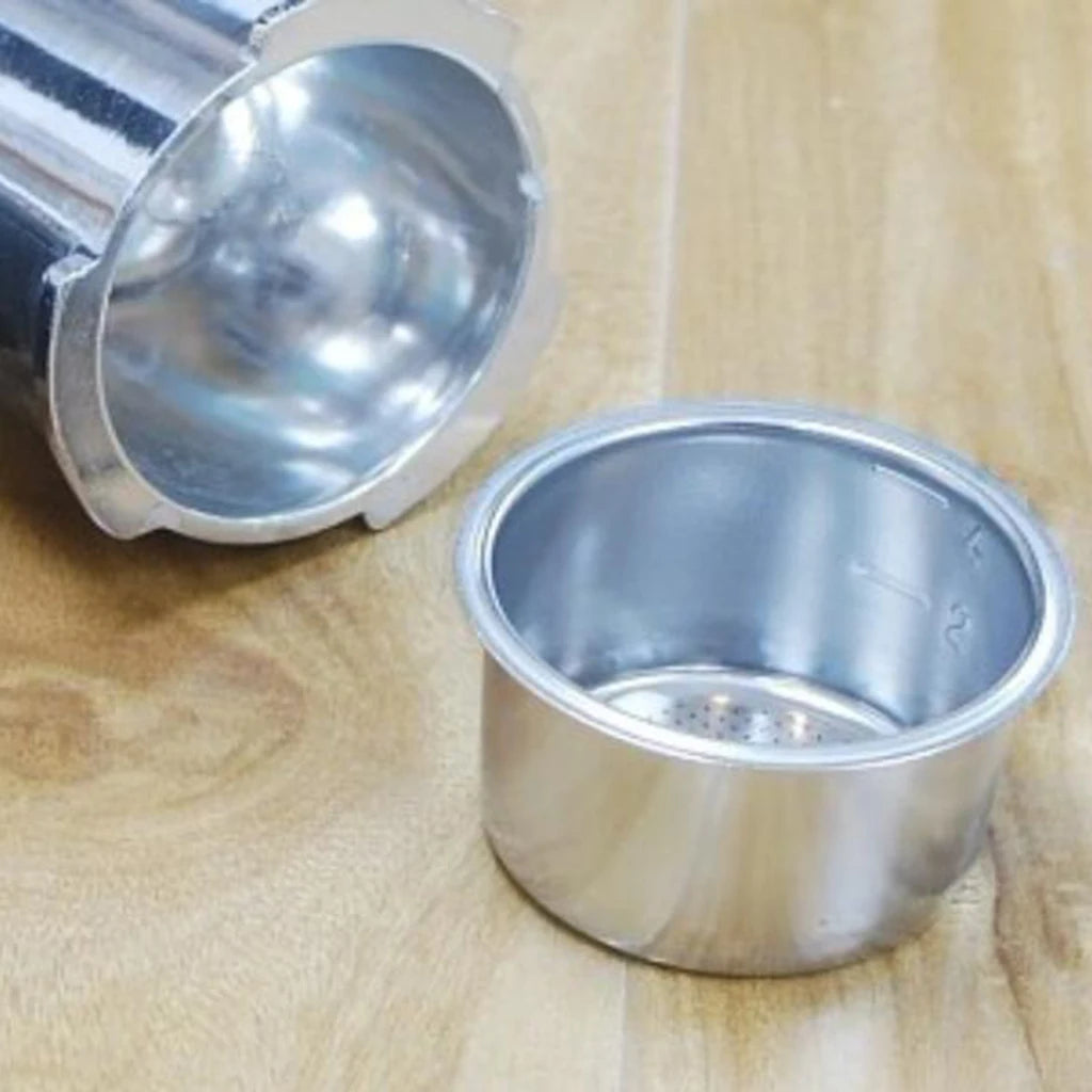 Double Layer Coffee Maker Filter Stainless Steel Powder Bowl Replacement for Home Espresso Machine Quake Default Title