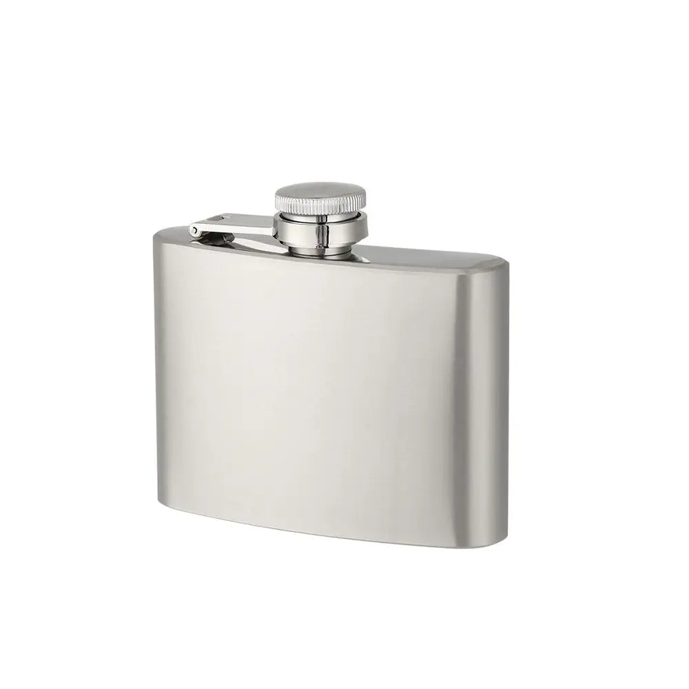 Stainless Steel Hip Flask Portable Liquor Flask Leakproof Drinking Bottle Alcohol Wine Whiskey Holder Drinkware Wedding Party Quake 4oz (112ml)