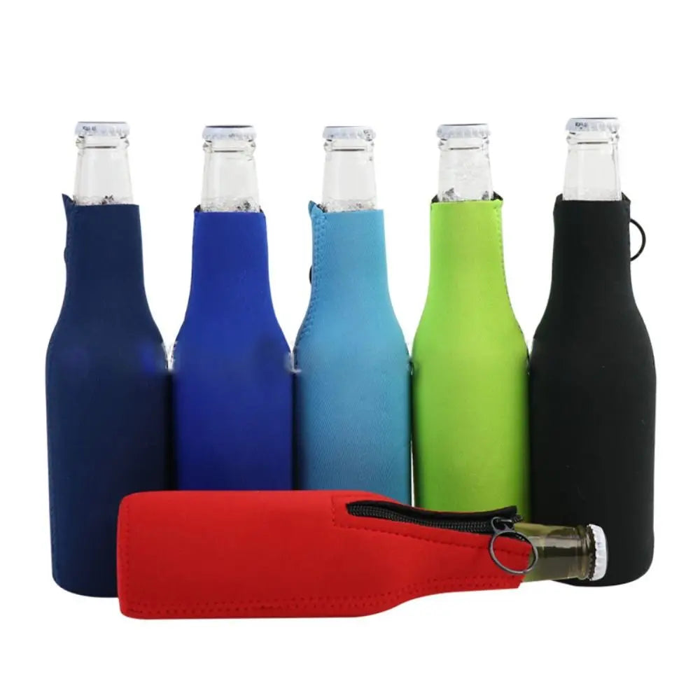 High Quality Insulation Beer Bottle Cover with Ring-pull 12 Oz 330 Ml Water Bottle Bag Duarable Portable Cup Pouch Party Quake