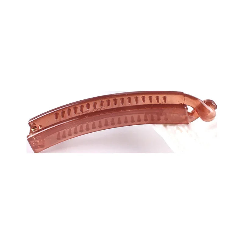 Frosted Hair Styling Clips Solid Color Banana Clip Women Girls Hair Accessories Fashion Ponytail Barrettes Hair Claws Hairpins Quake