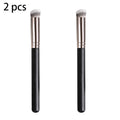 Makeup Brush Set, Professional Foundation Brush And Concealer Brushes, Dense Bristles, 100% Vegan Quake 2 PCS