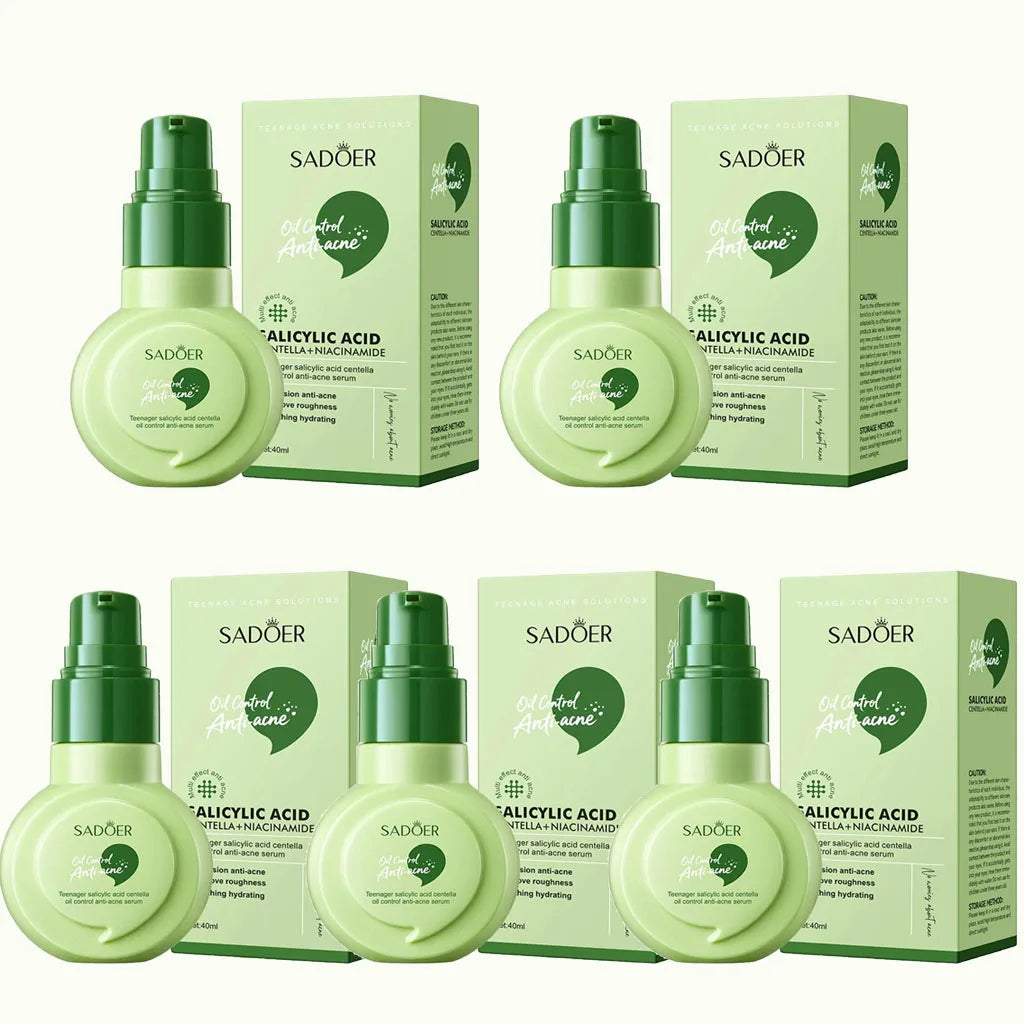 Salicylic Acid Anti-Acne Serum with Centella & Niacinamide – Pore Refining, Oil Control & Hydrating Facial Essence for Smooth Sk Quake