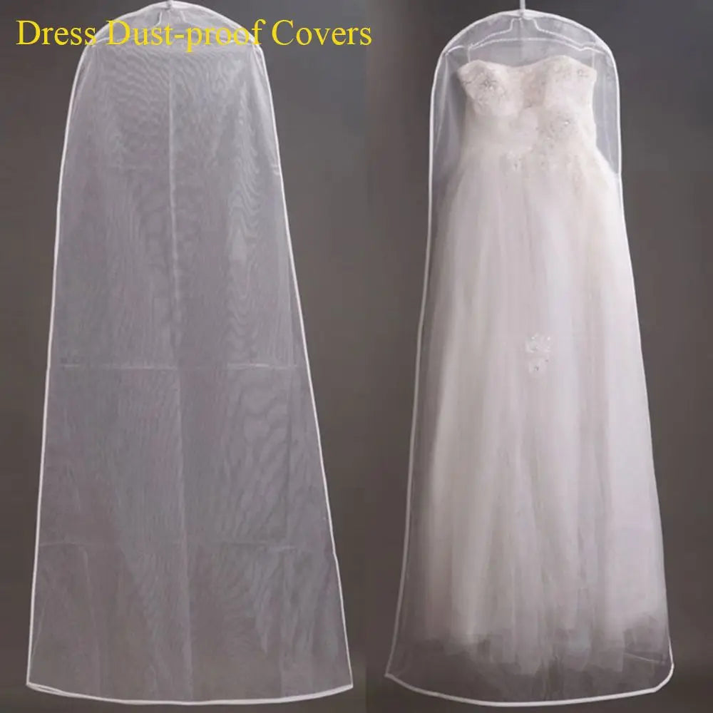 Wedding Dress Garment Protector Dust-proof Covers Bride Gown Storage Bags Clothing Cover Transparent Wardrobe Case Quake