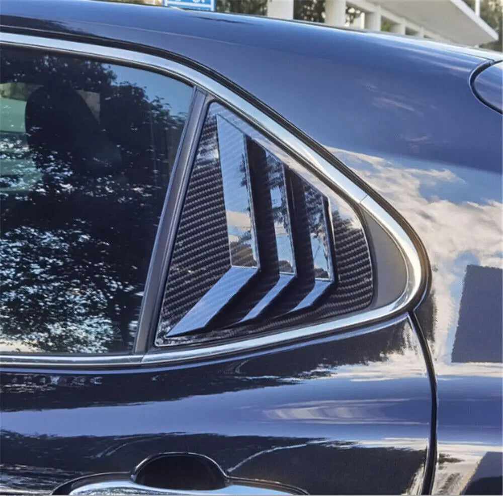 For Toyota Camry Sedan 2018-2023 Car Rear Louver Window Side Shutter Cover Trim Sticker Vent Scoop ABS Carbon Fiber Accessories Quake