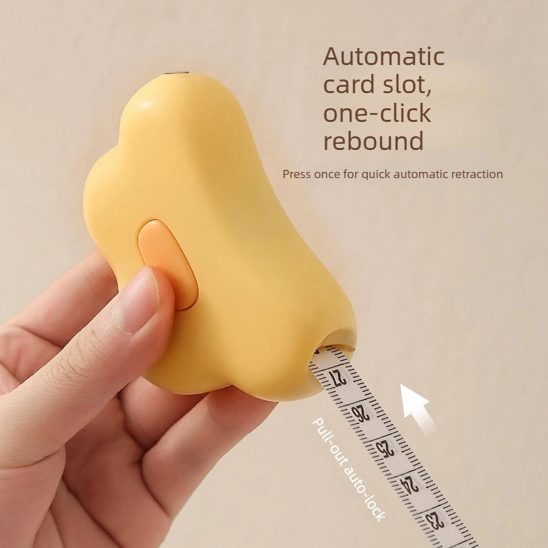 Magnetic Self-retracting Body Measuring Tape One Key Auto Rewind Ruler Portable Tape Measure for Waist Bust Hip Body Measurement Quake