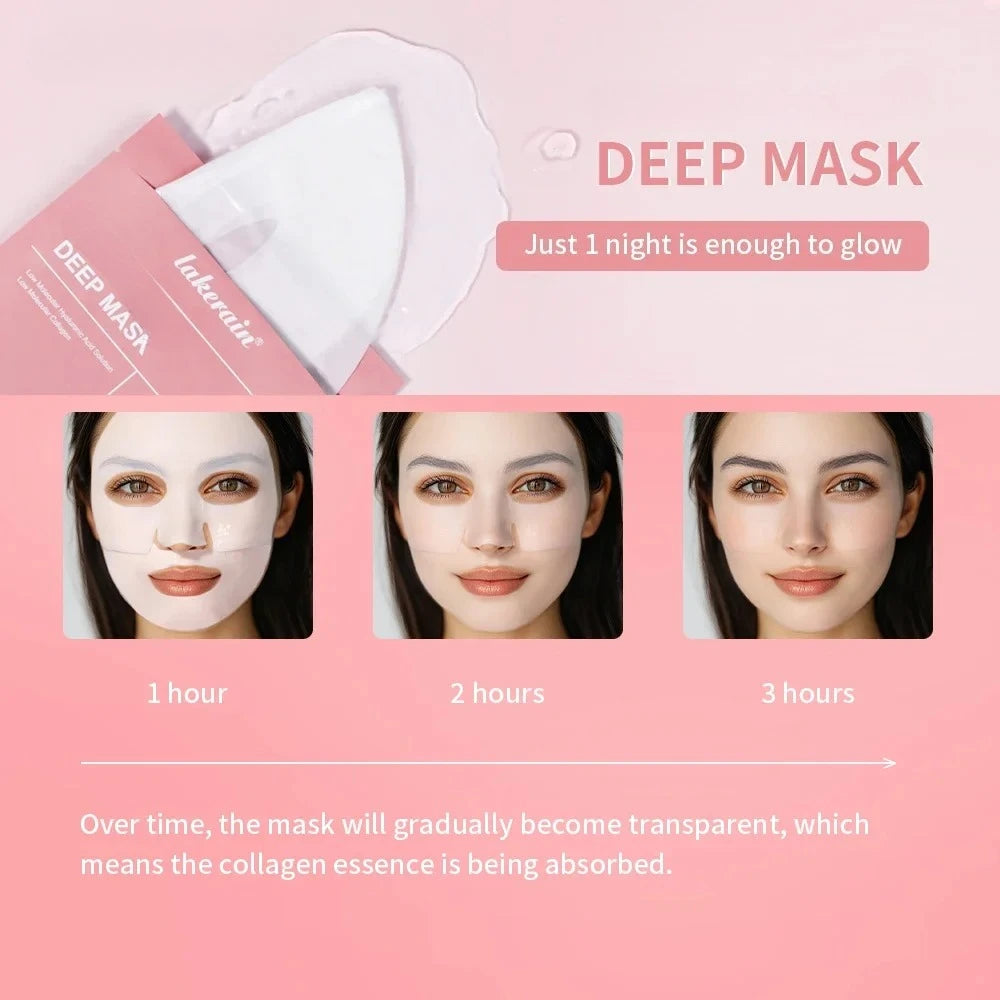Face Mask Shrink Pores Deep Hydrating Overnight Mask Moisturizing Refreshing Brightening Face Skin Care Quake
