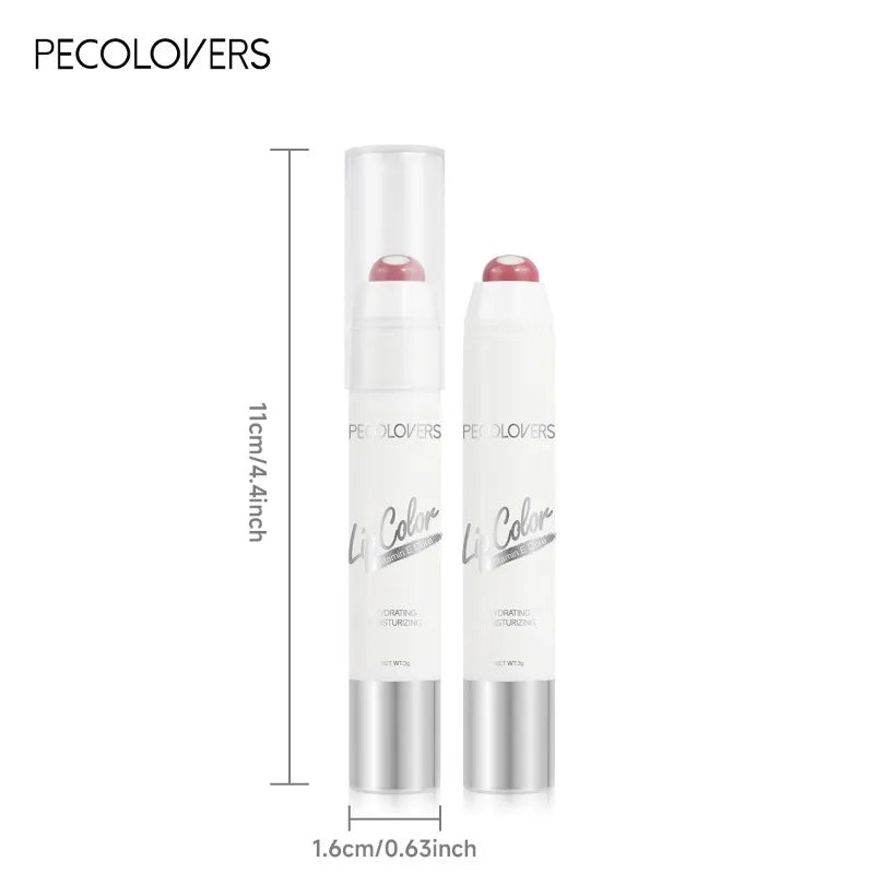 PECOLOVERS Waterproof Lipstick for Women - Long-Lasting, Moisturizing Gloss with Natural Finish, Suitable for All Skin Types Quake