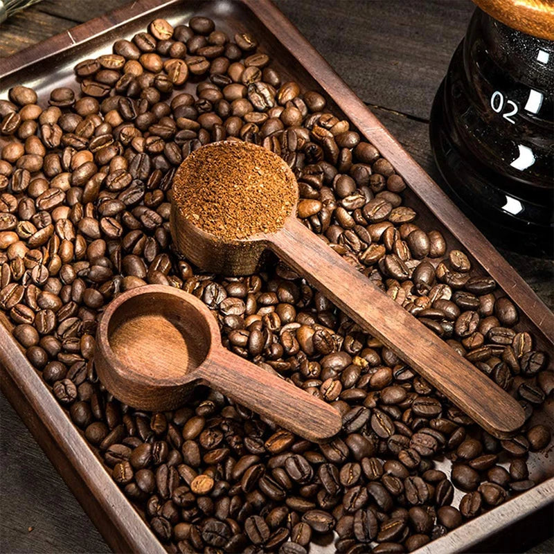 Wooden Measuring Spoon Set Kitchen Measuring Spoons Tea Coffee Scoop Sugar Spice Measure Spoon Measuring Tools for Cooking Home Quake