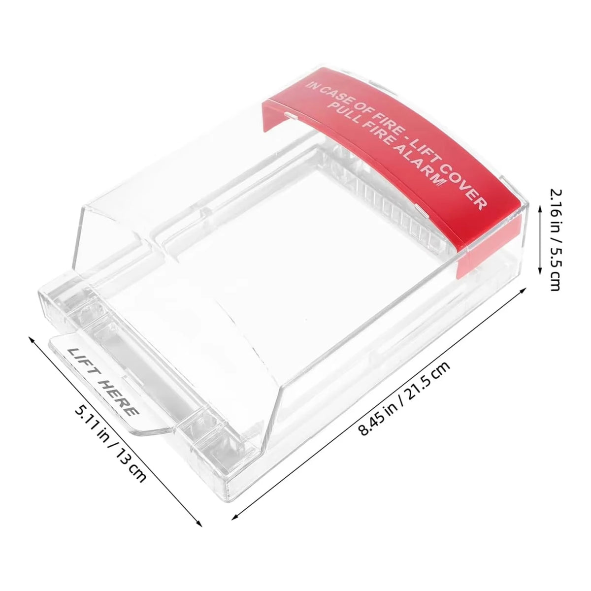 Fire Emergency Switch Protective Cover Manual Fire Alarm Rainproof Cover Transparent Manual Emergency Button Housing Quake