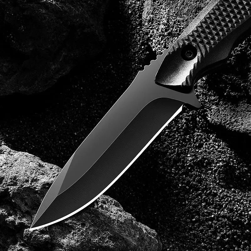 1pc stainless steel sheath pocket knife, high hardness knife, portable sheath peel knife outdoor barbecue knife Quake