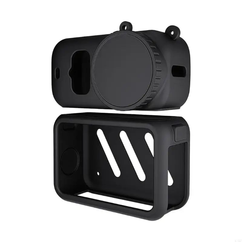 Waterproof Silicone Cover For Selected Action Camera Smooth Texture And Easy Removal Protective Cover K1KF Quake Black CN