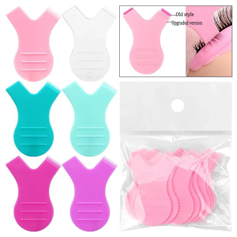 vvocci 10PCS Eye Lash Tools False Eyelash Applicator Lifting Set Silicone Pads for Mold Eyelash Rollers Firm Softening Rod Quake