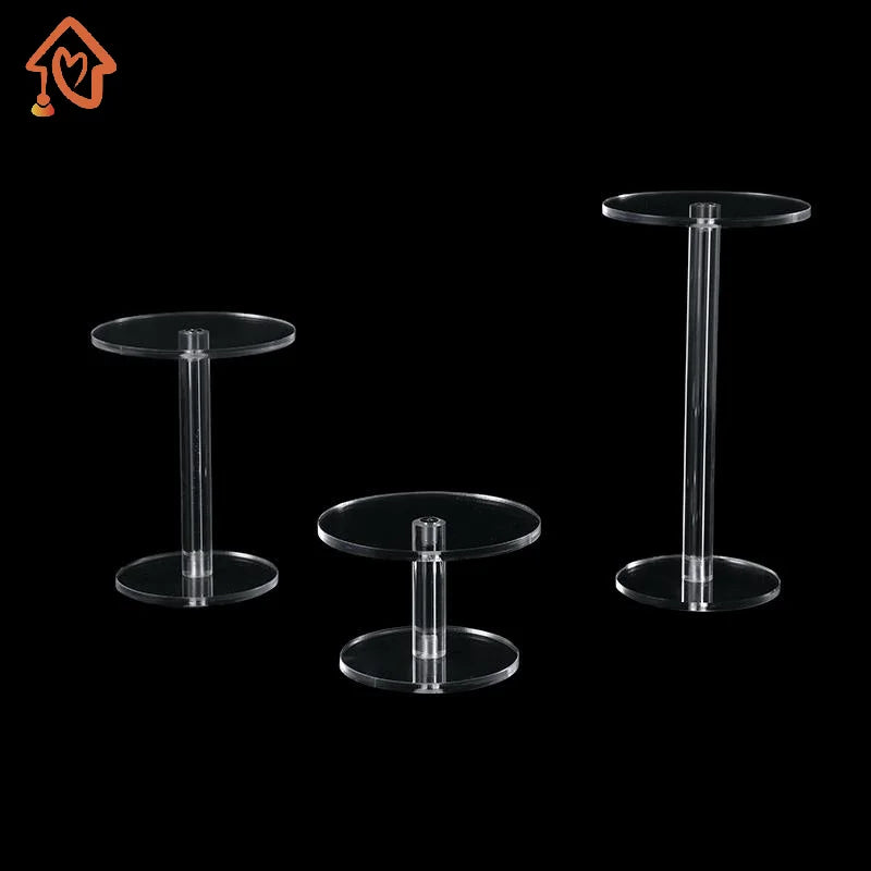 1PCS Transparent Frame Round Jewelry Blind Box Display Stand Acrylic Clear Bracelet Organizer Shelf Jewelry Storage Rack Quake