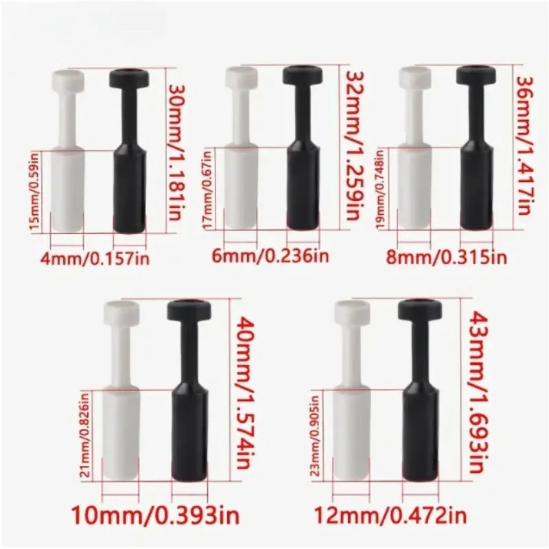 3/5 Pcs PP Pneumatic Connector Quick Plug Plastic Plug Pipe Plug PP 4mm 6mm 8mm 10mm 12mm 14mm 16MM Air Hose Sealing Connector Quake