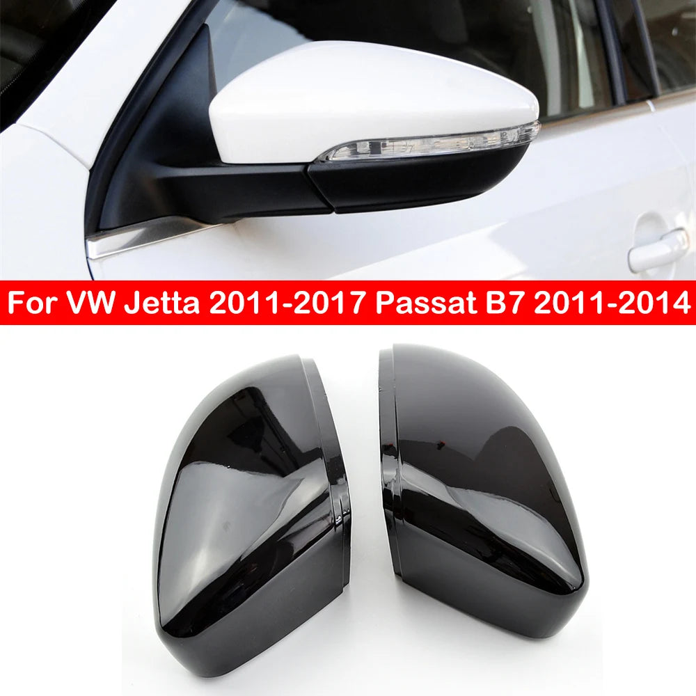 For Volkswagen VW Jetta 2011-2017 Passat B7 2011-2014 Car Rearview Side Mirror Cover Wing Cap Exterior Door Rear View Case Trim Quake