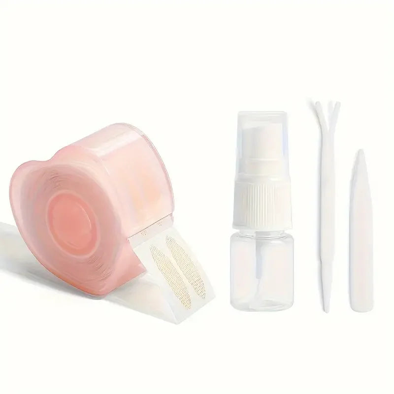 300Pcs Water-activated Eyelid Tape Sticker Double Fold Self Adhesive Eyelid Tape Stickers Makeup Clear Beige Invisible Tool Quake L
