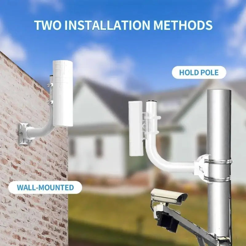 Wireless Bridge Mount Set with 2 Adjustable Iron Supports, Wall and Post Installation Hardware, and Fine Vertical and K1KF Quake