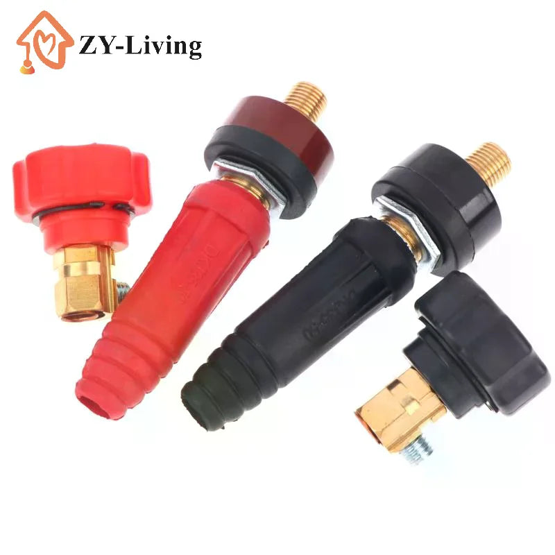 Welding Quick Connector Copper Terminal Insulated Rubber Plug Socket DKJ10-25 DKJ35-50 For Arc Welding Equipment Connection Quake