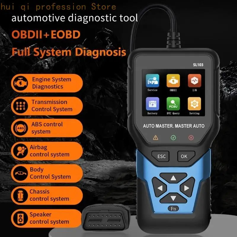Advanced EOBD Reader Fault Code Rubber Live Variable Monitoring Dense Plan For DIY Car Repairs H8WE Quake