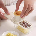 3-in-1 Multifunctional Ginger and Garlic Grinder Home Kitchen Slicer All Grinder Quake Light Yellow