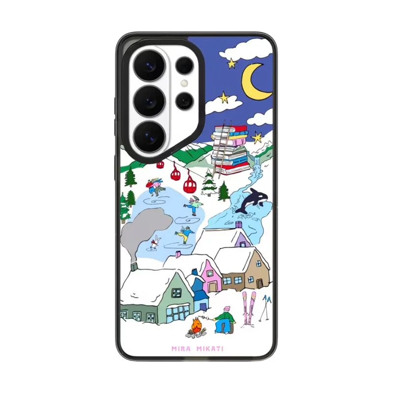 Over Thinker Rocket Pattern Acrylic Magnetic Case: Compatible with Samsung Galaxy S23 U S24U S25 S26 Ultra S25+ S26 Plus Shell Quake Acrylic (MagSafe) 5 for Galaxy S26