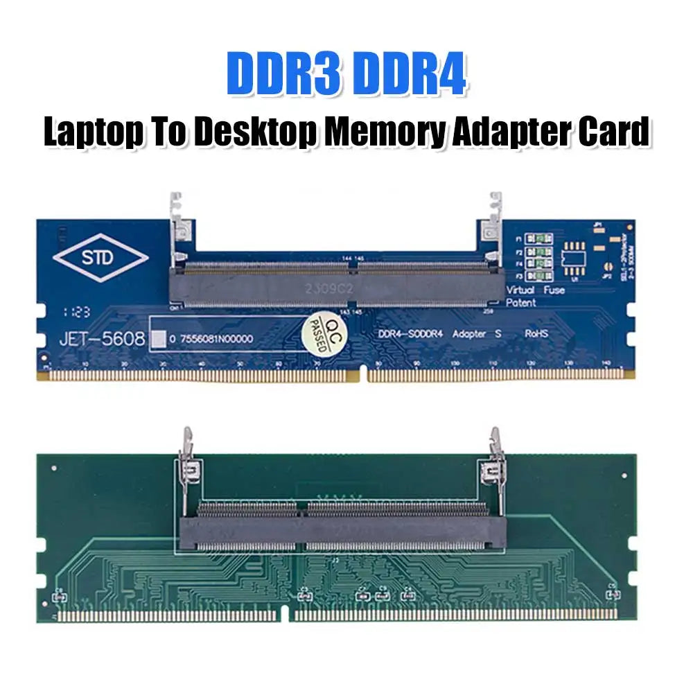 Laptop To Desktop Memory Adapter Card DDR3 DDR4 DDR5 Memory Adapter Connector Card Quake
