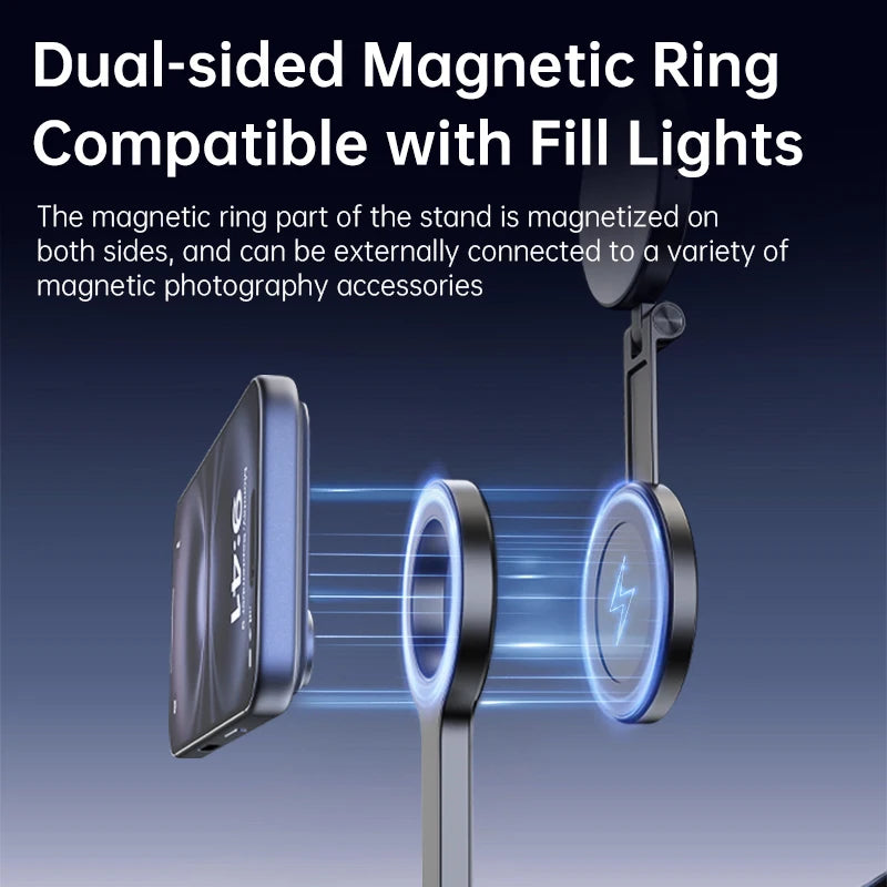 T18 Magnetic Phone Tripod Wireless Phone Grip Selfie Stick Desktop Tripod Quake