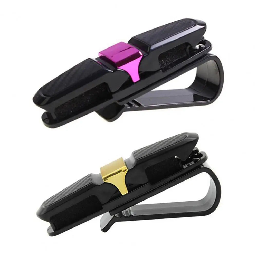 Universal Car Sunglasses Holder Glasses Clip Rotatable Scratch Protection Sunglasses Clip Car Sun Visor Accessories Quake