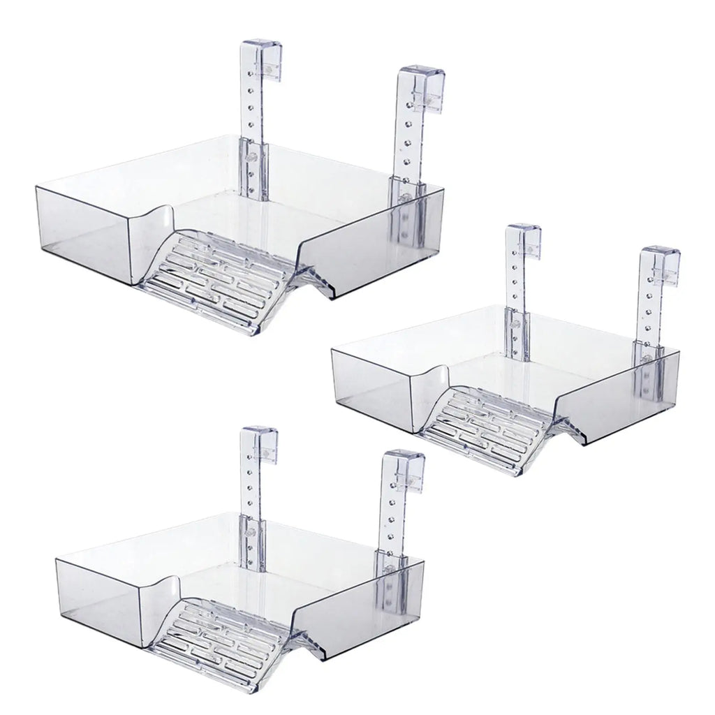 Hanging Turtle Basking Platform Acrylic Ramp Dock Shelf for Reptile Terrarium Fish Tank Decoration and Climbing Quake
