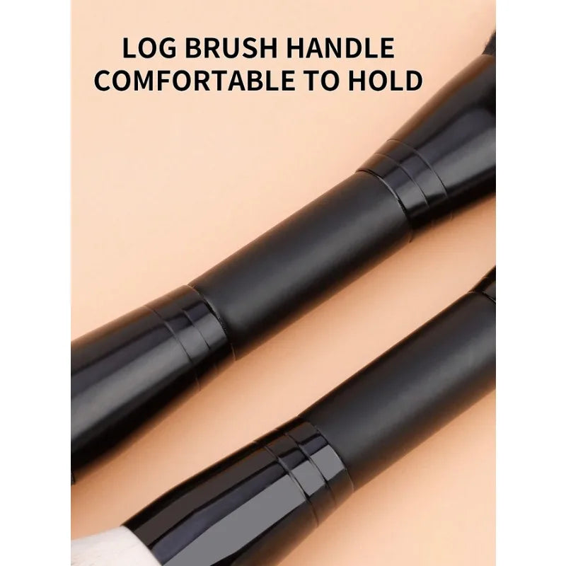 1 PCS Double End Makeup Foundation Brush for Blending Liquid Pressed Powder Concealer Blush Polishing Quake