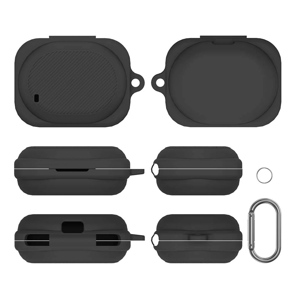 For Nothing Ear 3a Earbuds Case Soft Silicone Protective Shell Shockproof and Dustproof Case Bluetooth Headphone Box Sleeve Quake Black
