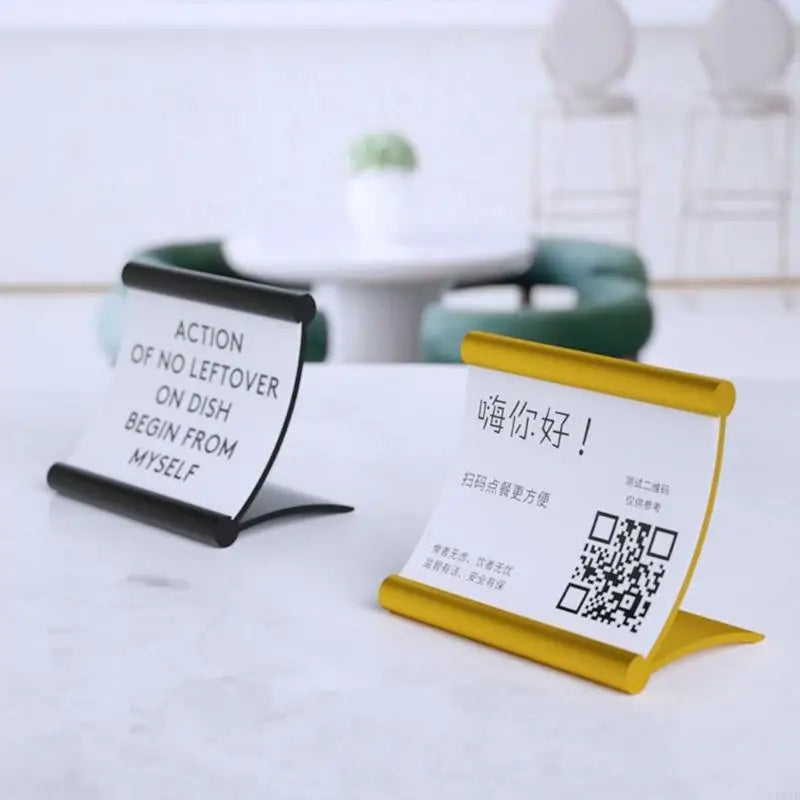 Professional Aluminum Alloy Name Card Holders Desktop Card Display Nameplate Stand Perfect For Meetings And Promotions K1KF Quake