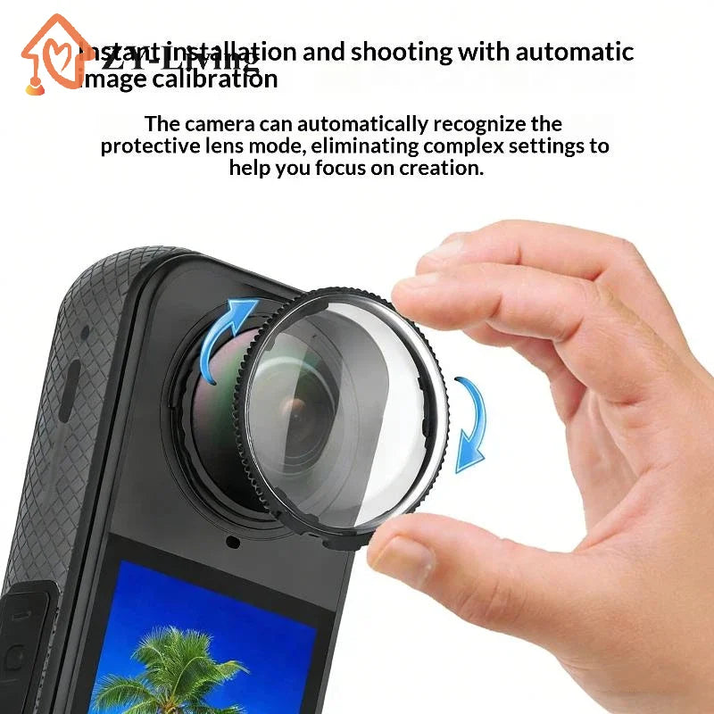 1 Set Silicone Case Lens Protector Cap Cover Lens Guards Carrying Case Protective Frame For Insta360 X4 X3 X2 Camera Accessories Quake