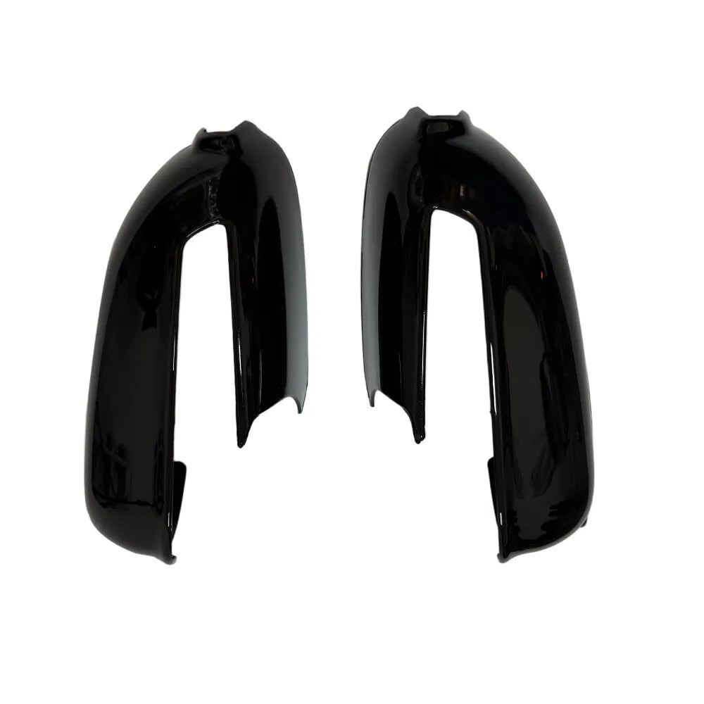For Hyundai Kona 2018-2023 Car Sticker Rearview Side Mirror Cover Wing Cap Exterior Door Rear View Case Trim Carbon Look Black Quake