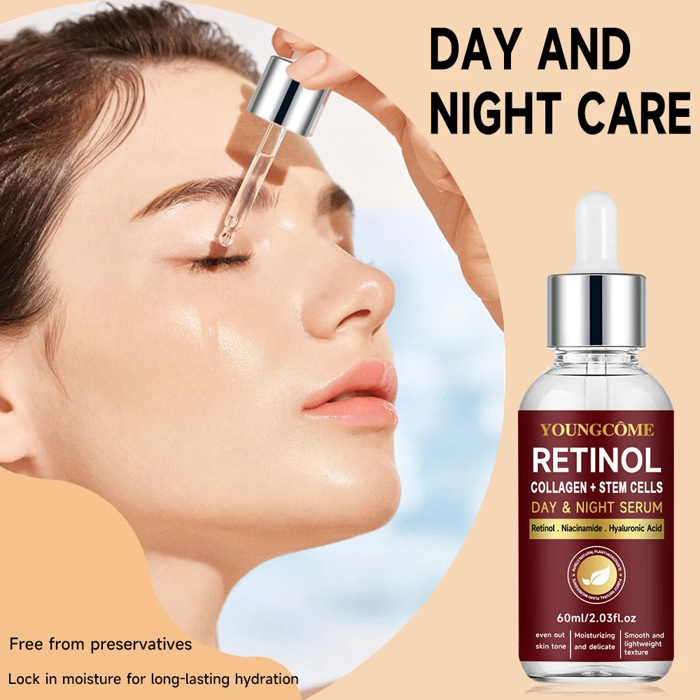 Retinol Day & Night Serum Face Serum Liquid Serum For Face Hyaluronic Acid Moisturizing Nourishing Skin Care Product Korea 2025 Quake