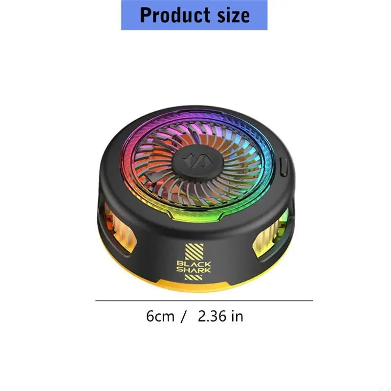 Gaming Phone Fan with Round Housing and Quick Attach Design for Streaming, Charging, Recording, and Daily Device K1KF Quake