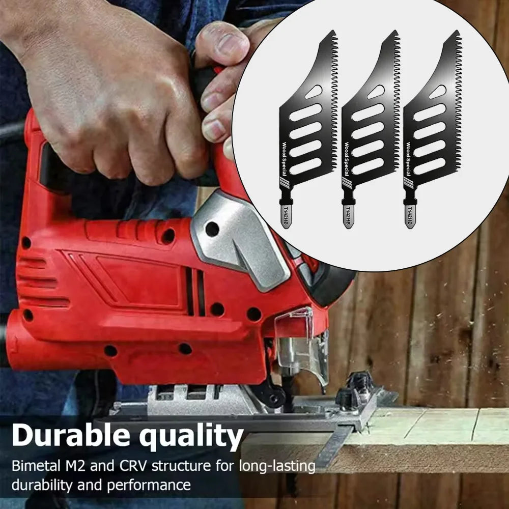 Carbon Steel Scroll Saw Blade T-Shank Fine Coarse Teeth Saw Blade for Wood Aluminum Household Fast Tight Spaces Cutting Tools Quake