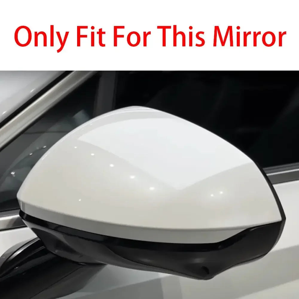 For Hyundai Sonata 11th 2024 Car Sticker Rearview Side Mirror Cover Wing Cap Exterior Door Rear View Case Trim Carbon Fiber Look Quake