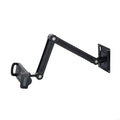 360 Rotating Phone Tablet Stand With Adjustable Tension Foldable Wall Mount Vertical Horizontal Install for Home Office K1KF Quake Split base punched c China Mainland