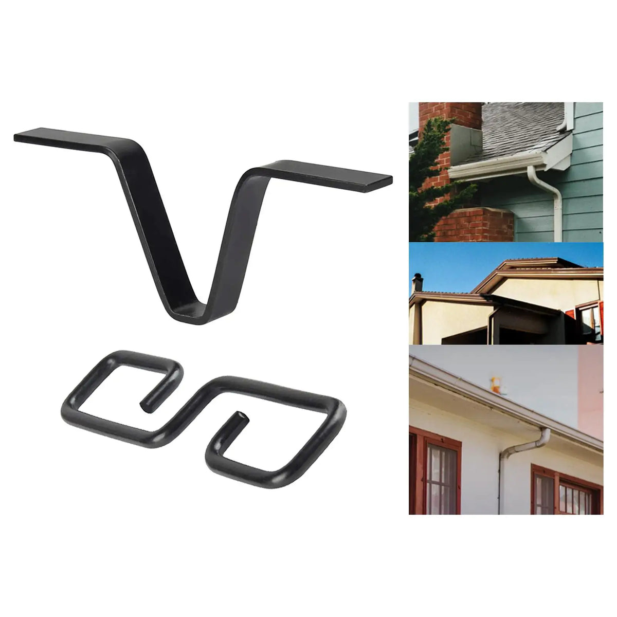 Rain Chains Adapter Chain Hook Replacement Downspout for Gutters V Shaped Quake