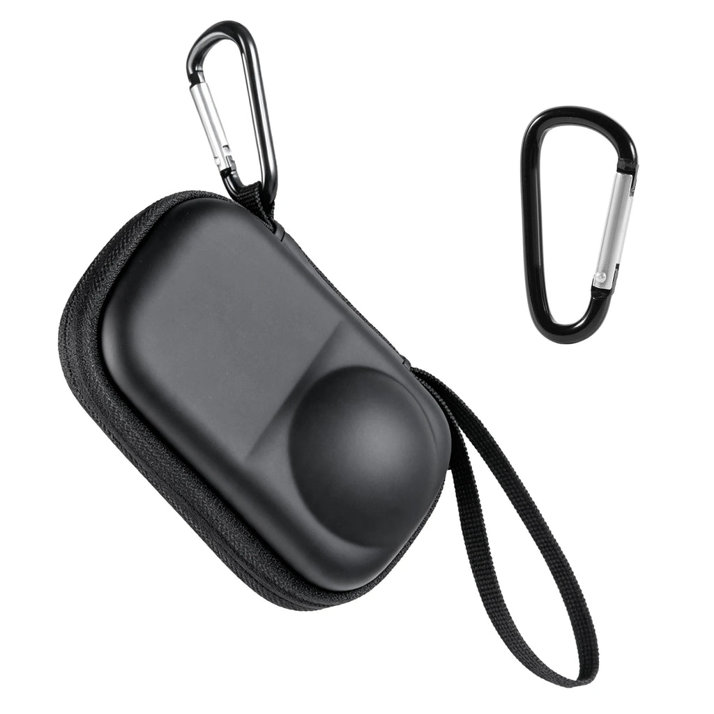 For Insta360 X6 Carrying Case Lightweight Pocket Action Camera Storage Bag with Hand Strap Outdoor Photography Accessories Quake black