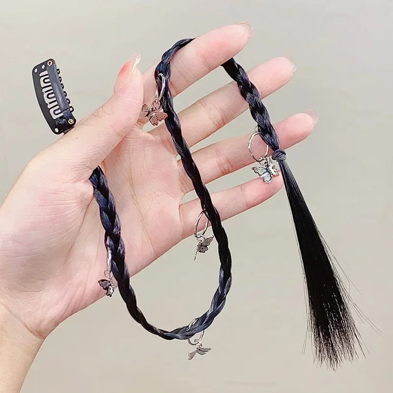 Fashion Y2K Tissued Boxing Braids Girls Wig Braid Women's Fried Dough Twist Braid Traceless Invisible BB Clip Boxing Braid Quake 8