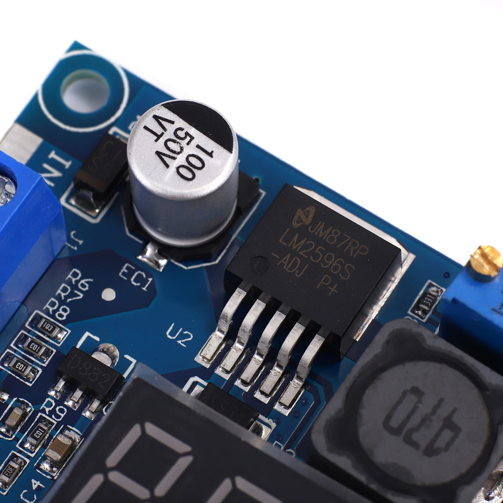 LM2596 DC DC Step Down Converter Voltage Regulator LED Display Voltmeter 4.0~40 to 1.3-37V Buck Adapter Adjustable Power Supply Quake