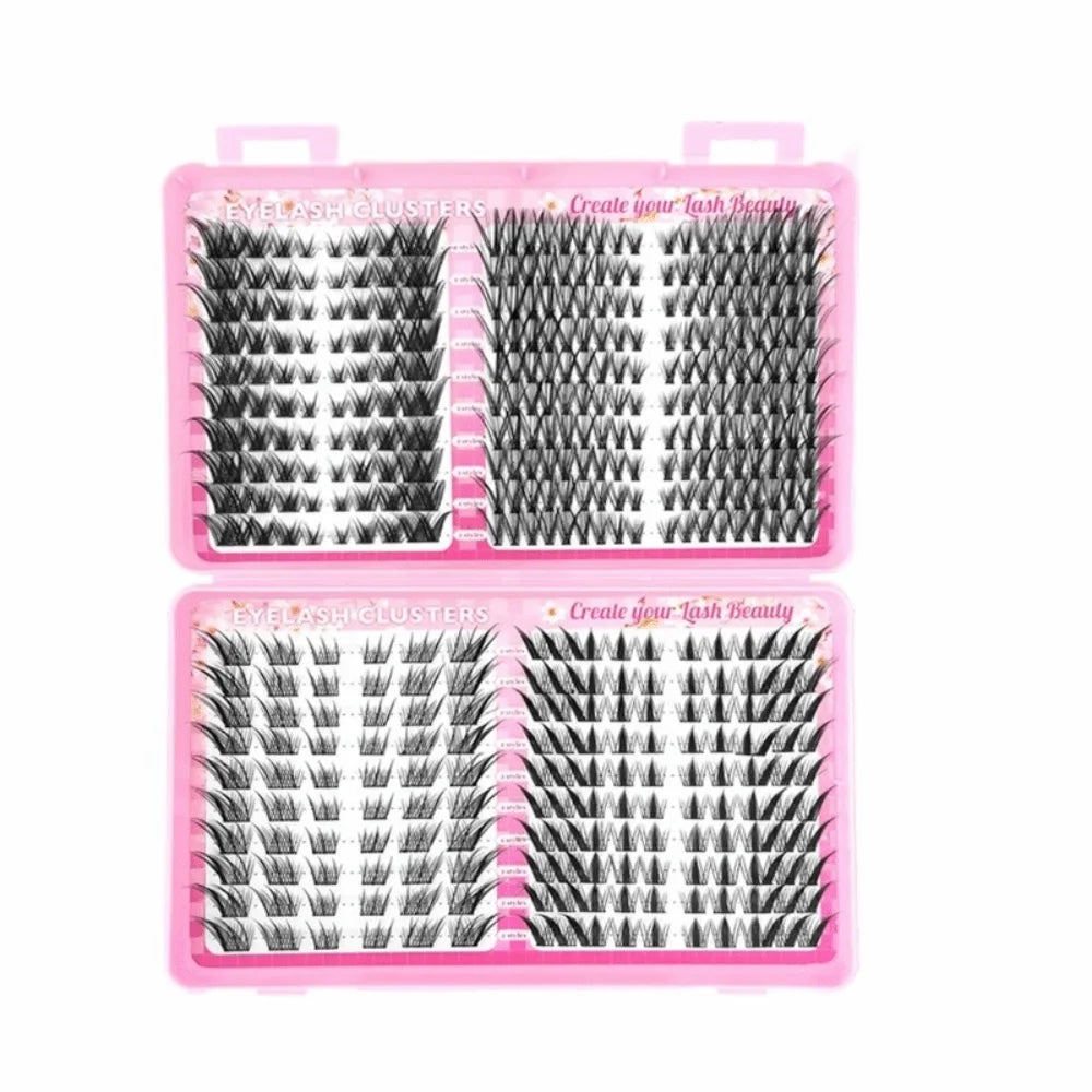 Hot Natural Look False Eyelashes Black C Curl 3D Effect Fake Lashes Eyelash Extension Spiky Lashes for Eyelashes Extension Quake A
