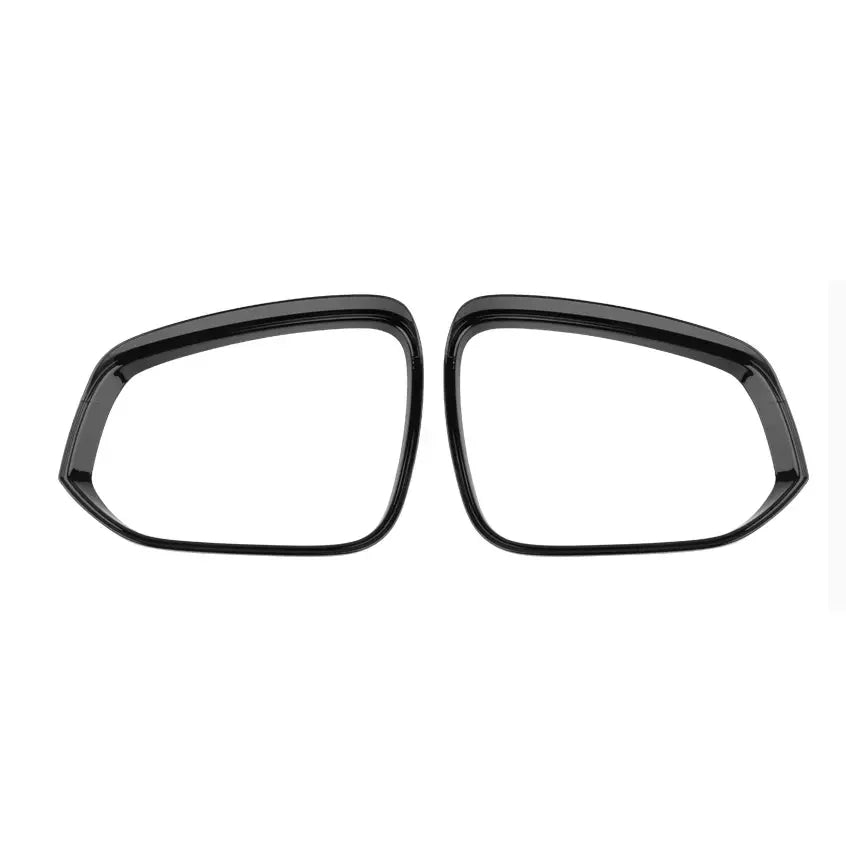 For Toyota Corolla 2019-2024 2x Car Sticker ABS Exterior Side Mirror Rain Eyebrow Frame Trim Decorative Accessories Carbon Black Quake Gloss Black